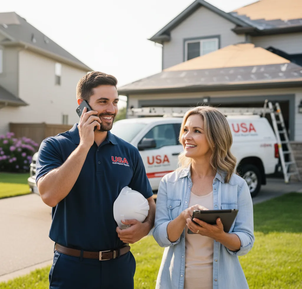 USA Roof Repair Experts customer support in Advance